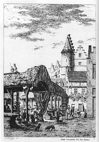 アントワープの魚市場(1868年) アントワープの魚市場(1868年)